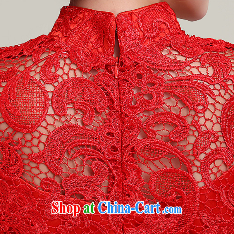 wedding dresses 2015 summer new wedding dresses short Chinese Dress red lace retro improved wedding bridal toast clothing red to make the $30 do not return, and love, and, shopping on the Internet
