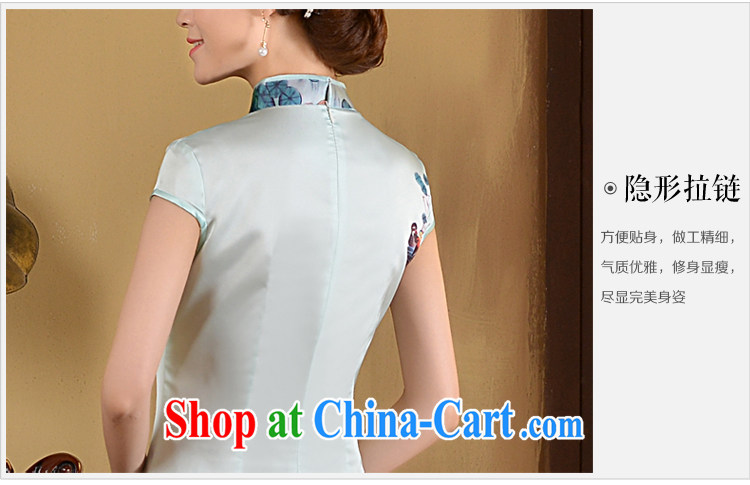 2015 long day dresses spring and summer new retro ethnic wind beauty graphics thin-waist dress cheongsam dress white XXL pictures, price, brand platters! Elections are good character, the national distribution, so why buy now enjoy more preferential! Health