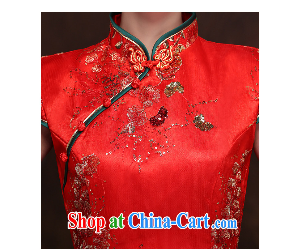 The beautiful yarn new dual-shoulder bag shoulder short cheongsam red lace stamp daily in short about two through the waist graphics thin bridal toast clothing factory direct pictures, price, brand platters! Elections are good character, the national distribution, so why buy now enjoy more preferential! Health