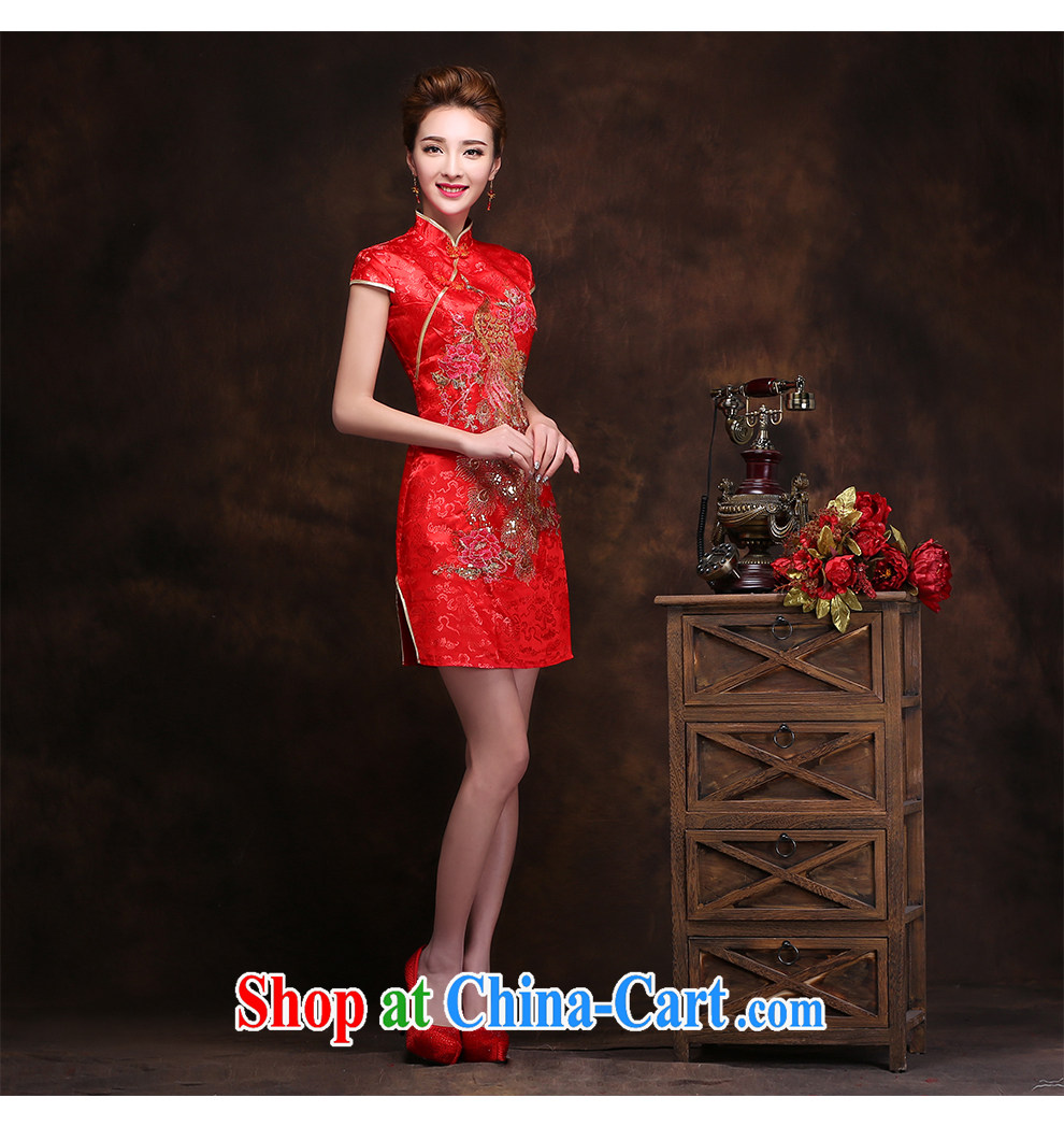 The beautiful yarn short red dresses shoulders package beauty and simplicity and retro graphics thin improved daily two through video, photography and fresh bridal toast serving private pictures, price, brand platters! Elections are good character, the national distribution, so why buy now enjoy more preferential! Health