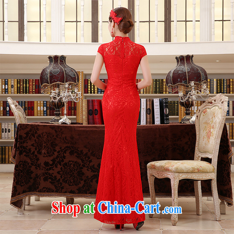 Impression Leigh 2015 New Evening Dress package shoulder crowsfoot long marriages served toast beauty wedding bridesmaid dresses 2037 YQ S, impressive lady, shopping on the Internet