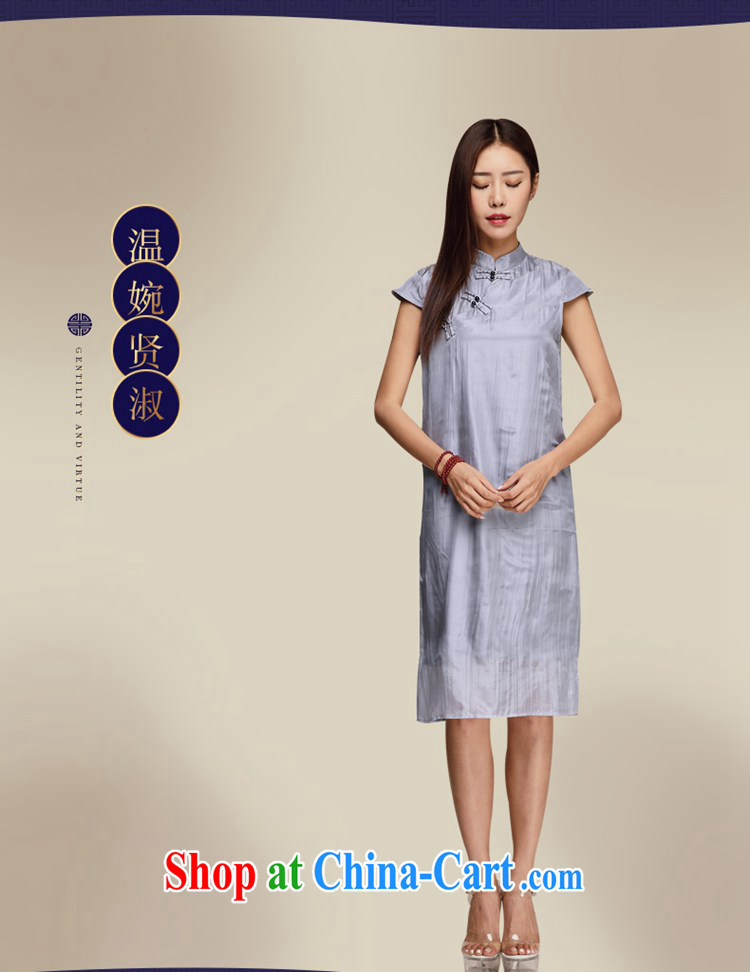 Mr Henry Tang, Id al-Fitr improved cheongsam 2015 new summer sauna Silk Cheongsam dress retro dress upscale heavy Silk Cheongsam dress picture color XL pictures, price, brand platters! Elections are good character, the national distribution, so why buy now enjoy more preferential! Health