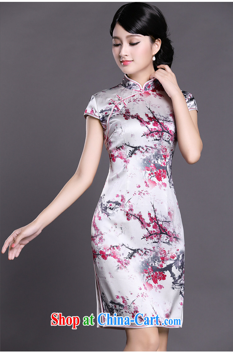 Joe is still name-yuan Silk Cheongsam dress summer China wind improved ZS 033 red XXL pictures, price, brand platters! Elections are good character, the national distribution, so why buy now enjoy more preferential! Health
