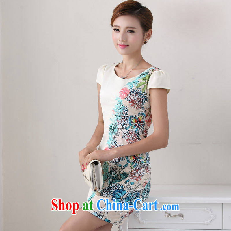 And, according to Mr Ronald ARCULLI qipao refined beauty antique dresses sexy short cheongsam embroidered stylish and elegant LYE 66,689 dark blue XXL, in accordance with (leyier), shopping on the Internet