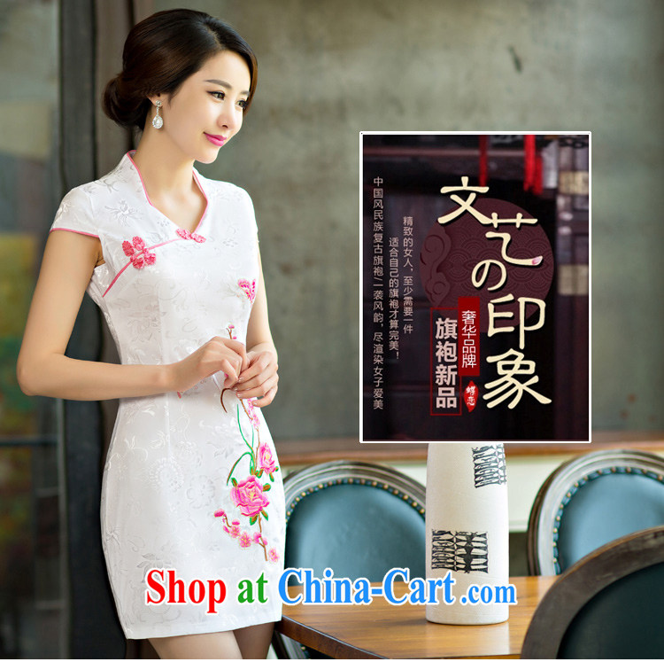 of the wind as well as the 2015 summer improved female cheongsam dress retro beauty everyday dresses short dresses, red XL pictures, price, brand platters! Elections are good character, the national distribution, so why buy now enjoy more preferential! Health