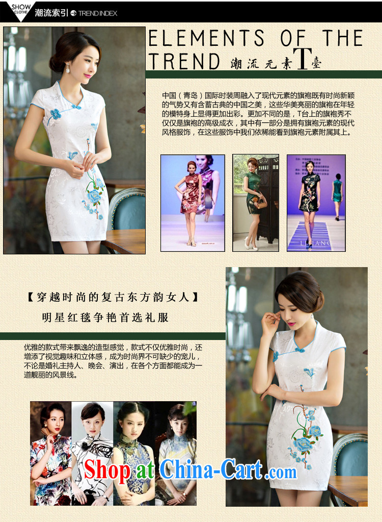 of the wind as well as the 2015 summer improved female cheongsam dress retro beauty everyday dresses short dresses, red XL pictures, price, brand platters! Elections are good character, the national distribution, so why buy now enjoy more preferential! Health