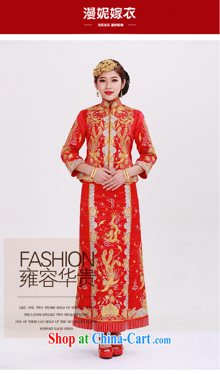 man she married Yi Su-wo service use Phoenix New Chinese beauty embroidery Phoenix use toast summer clothing bridal dresses wedding red wedding retro costumes married Yi XXL pictures, price, brand platters! Elections are good character, the national distribution, so why buy now enjoy more preferential! Health