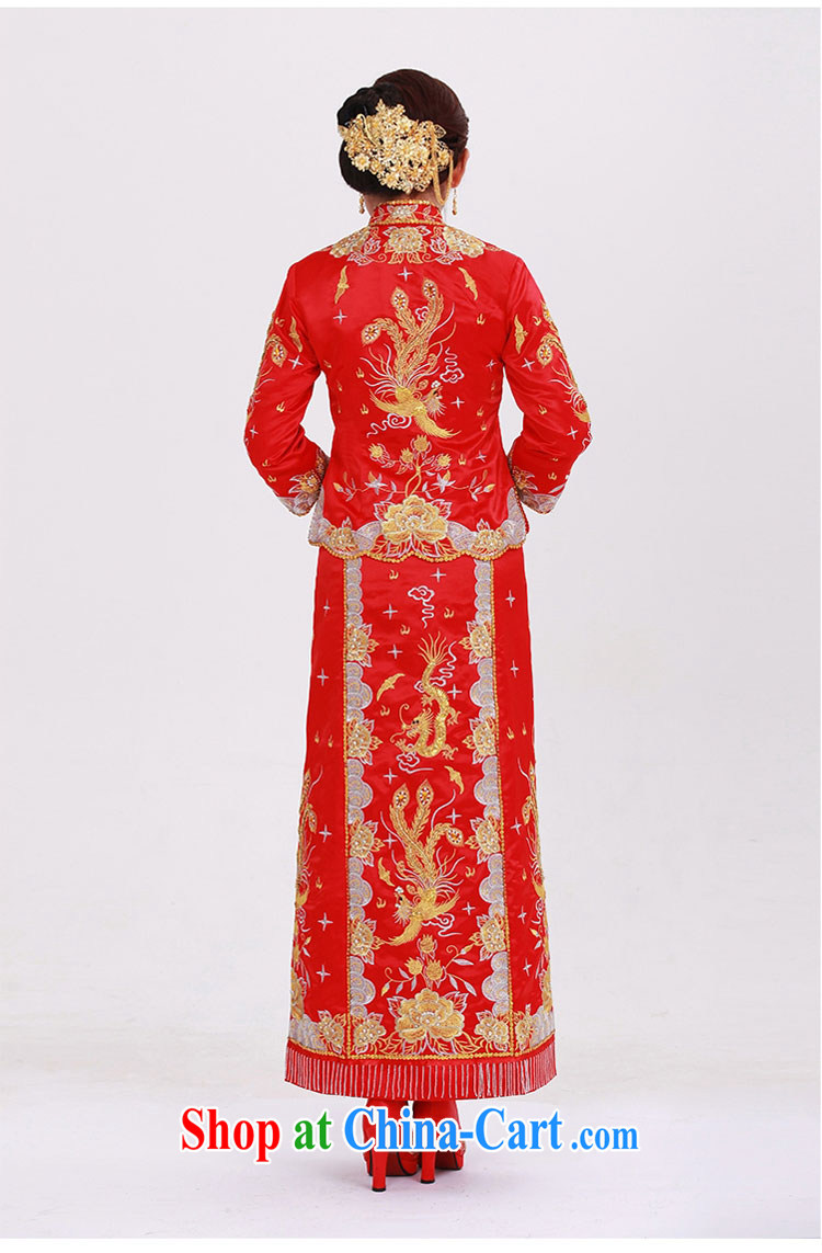 man she married Yi Su-wo service use Phoenix New Chinese beauty embroidery Phoenix use toast summer clothing bridal dresses wedding red wedding retro costumes married Yi XXL pictures, price, brand platters! Elections are good character, the national distribution, so why buy now enjoy more preferential! Health