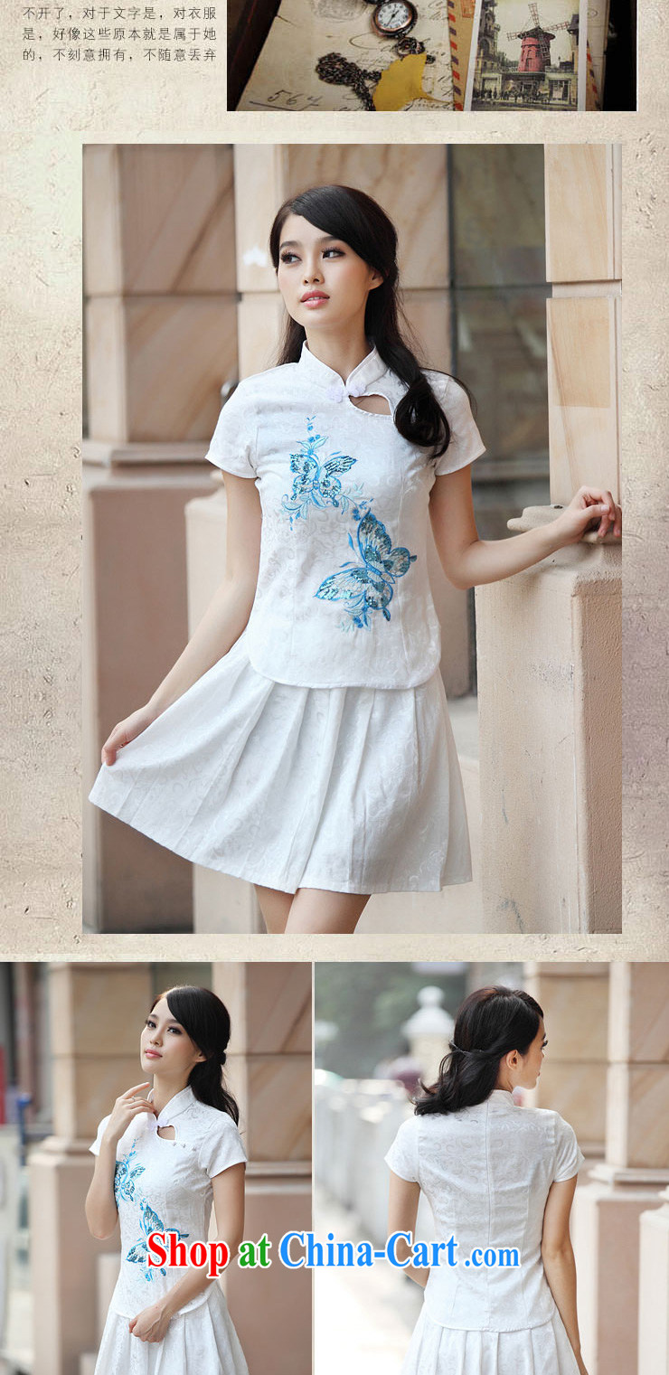 Korea was in 2015 summer, elegant antique cheongsam dress Kit blue XL pictures, price, brand platters! Elections are good character, the national distribution, so why buy now enjoy more preferential! Health