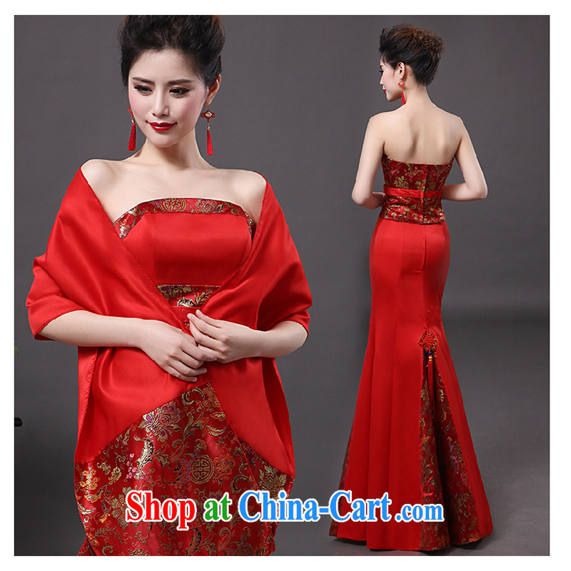 White first to approximately 2015 new toast served at Merlion long, red wedding marriage bridal cheongsam dress, spring red tailored contact Customer Service