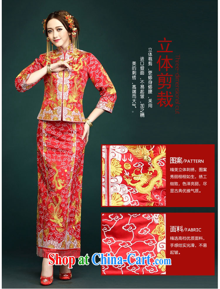 man she married Yi use phoenix Sau Wo bridal dresses 5 small well Chinese Dress retro-soo and wedding dress gold and silver thread and dress and wedding clothes married Yi costumes red XXXL pictures, price, brand platters! Elections are good character, the national distribution, so why buy now enjoy more preferential! Health