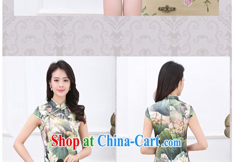 VEOCF days, summer 2015 new retro high on the truck in cultivating long Silk Dresses 110 - 1535 Lotus Pond XXL pictures, price, brand platters! Elections are good character, the national distribution, so why buy now enjoy more preferential! Health