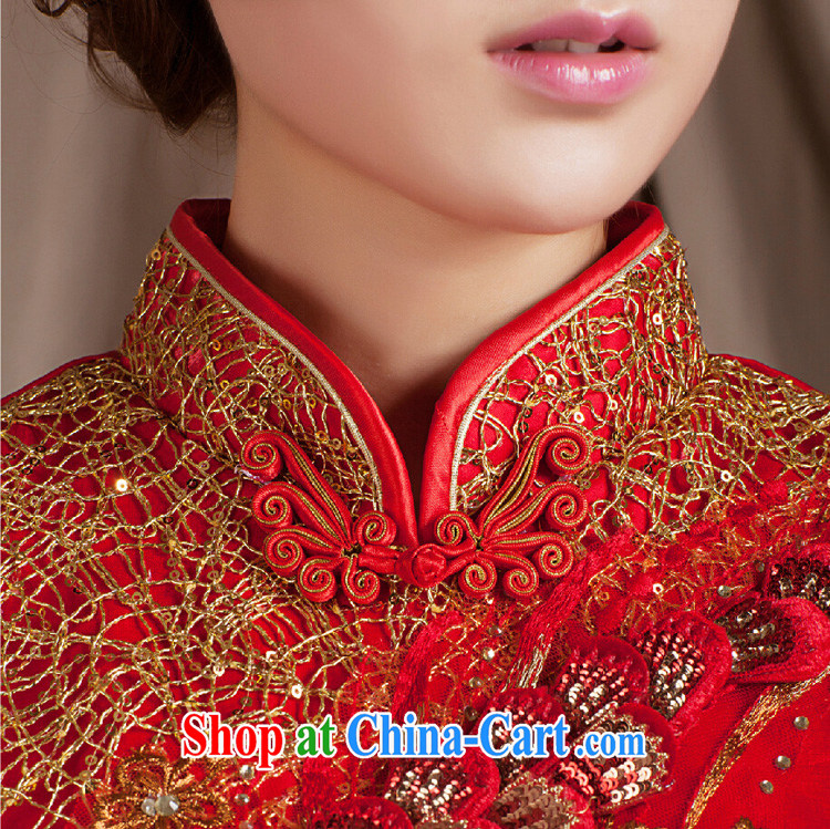 Energy, Philip Li long red improved cheongsam-su Wo service female stereo manual flowers elegant bridal retro King sprinkler service red XXL pictures, price, brand platters! Elections are good character, the national distribution, so why buy now enjoy more preferential! Health