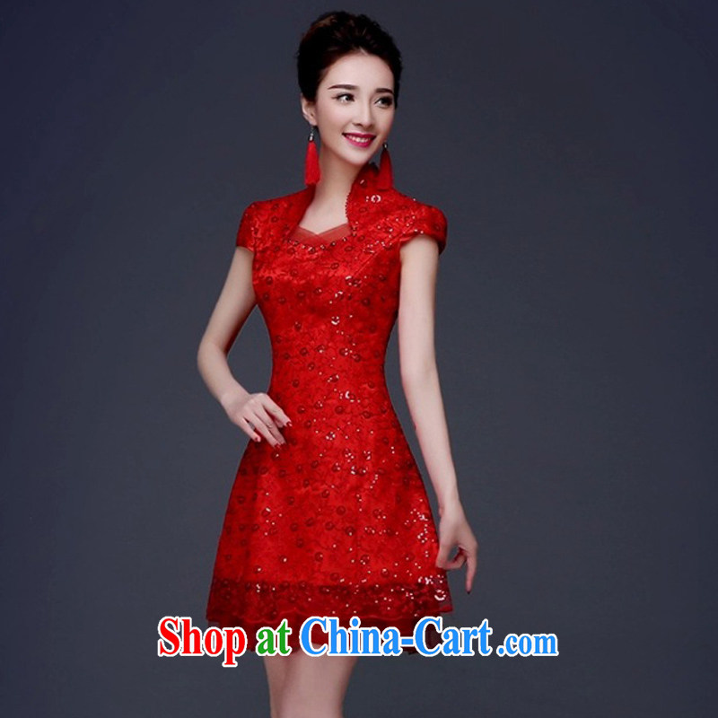 Energy Mr. Philip Li Chinese Antique lace red female 2015 new wedding dress uniform toast red XXL, energy, Philip Li (mode file), and, on-line shopping