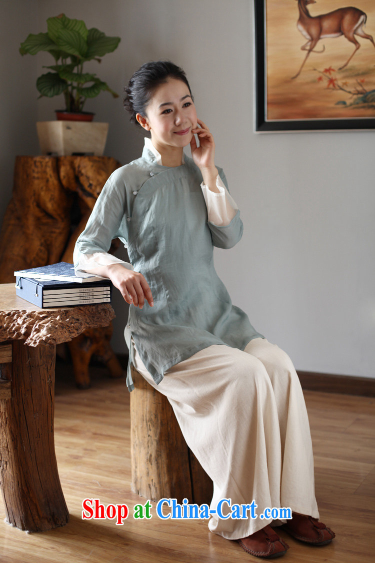 Ask a vegetarian in as soon as possible and girls spring and summer new, warm-hearted pixel color Chinese T-shirt linen parquet silk shirt 2019 light blue T-shirt $328 L pictures, price, brand platters! Elections are good character, the national distribution, so why buy now enjoy more preferential! Health