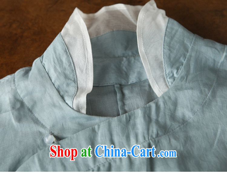 Ask a vegetarian in as soon as possible and girls spring and summer new, warm-hearted pixel color Chinese T-shirt linen parquet silk shirt 2019 light blue T-shirt $328 L pictures, price, brand platters! Elections are good character, the national distribution, so why buy now enjoy more preferential! Health