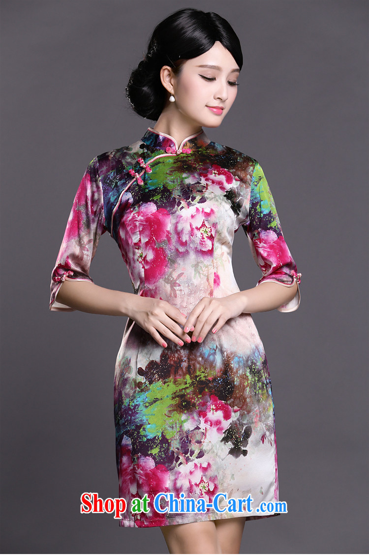 Joe is still a ritual cuff in cheongsam dress silk Chinese dress of Korea, female ZS 050 fancy XXL pictures, price, brand platters! Elections are good character, the national distribution, so why buy now enjoy more preferential! Health