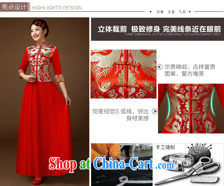 In 2015 cuff summer dresses wedding beauty Wedding Video thin larger Chinese lace stylish bridal long serving toast red XL pictures, price, brand platters! Elections are good character, the national distribution, so why buy now enjoy more preferential! Health