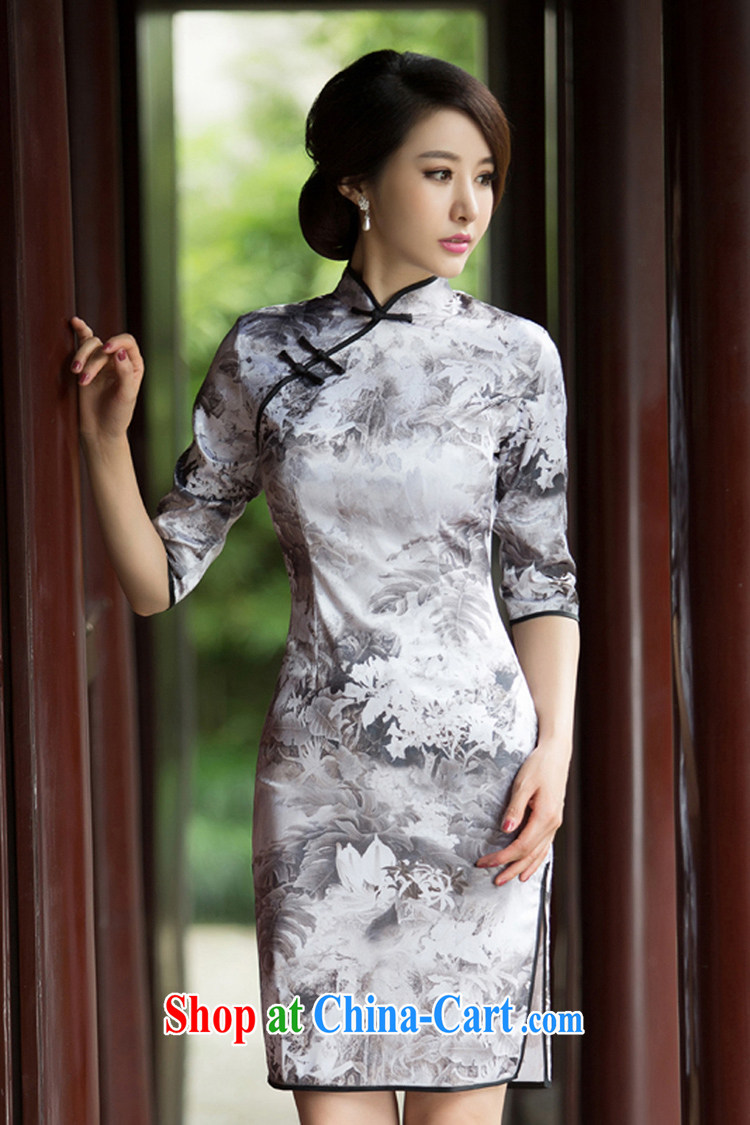 Energy, Philip Li 2015 spring and summer, new painting, long-sleeved cheongsam dress retro fashion China wind everyday, qipao XXXL painting pictures, price, brand platters! Elections are good character, the national distribution, so why buy now enjoy more preferential! Health
