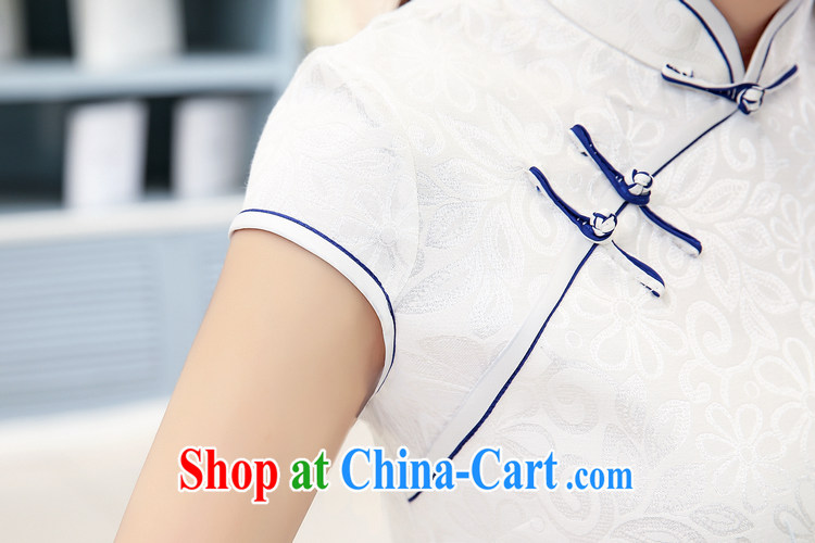Poetry Ruth flowers, summer 2015 new large, female retro beauty charm high quality embroidered short, improved cheongsam dress dress picture color XXL pictures, price, brand platters! Elections are good character, the national distribution, so why buy now enjoy more preferential! Health