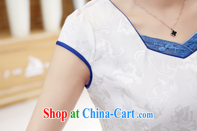 Poetry Ruth flowers, summer 2015 new large, female retro beauty temperament stamp high short, improved cheongsam dress dress picture color XXL pictures, price, brand platters! Elections are good character, the national distribution, so why buy now enjoy more preferential! Health