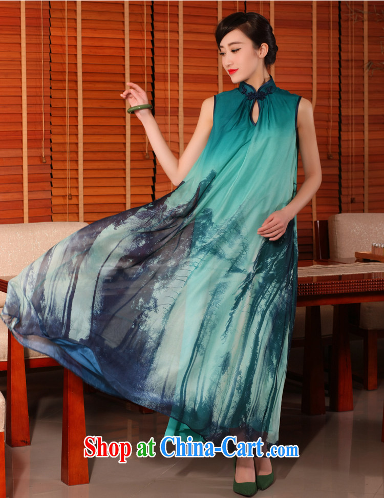 Birds love dresses 2015 new summer wear loose long dresses stylish women improved cheongsam, dress QD 754 blue yarn XXL pictures, price, brand platters! Elections are good character, the national distribution, so why buy now enjoy more preferential! Health