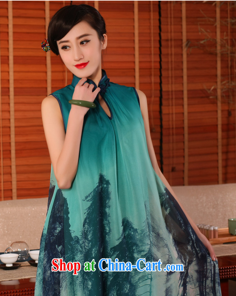Birds love dresses 2015 new summer wear loose long dresses stylish women improved cheongsam, dress QD 754 blue yarn XXL pictures, price, brand platters! Elections are good character, the national distribution, so why buy now enjoy more preferential! Health