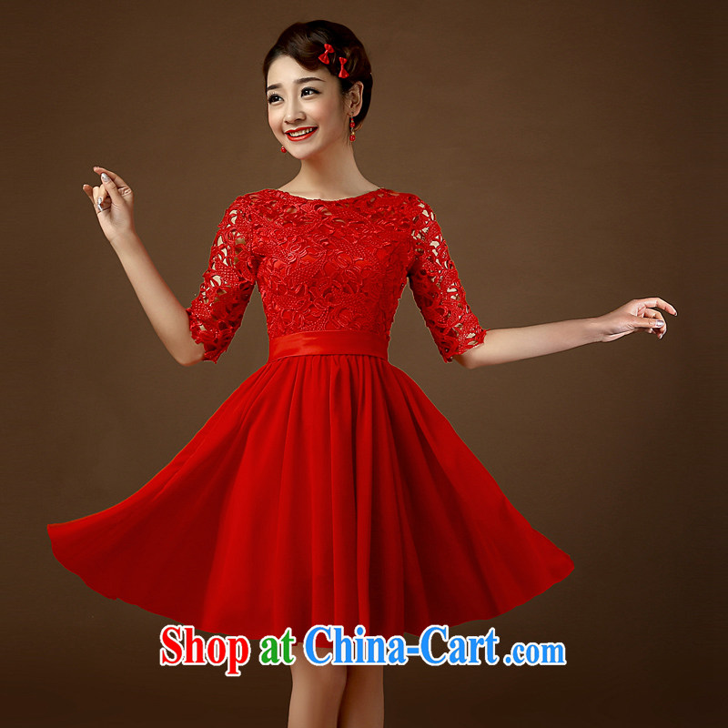 2015 bridal dresses retro fashion the waist beauty graphics thin large code short Chinese banquet improved cheongsam dress red XL, Taylor Martin (TAILEMARTIN), online shopping