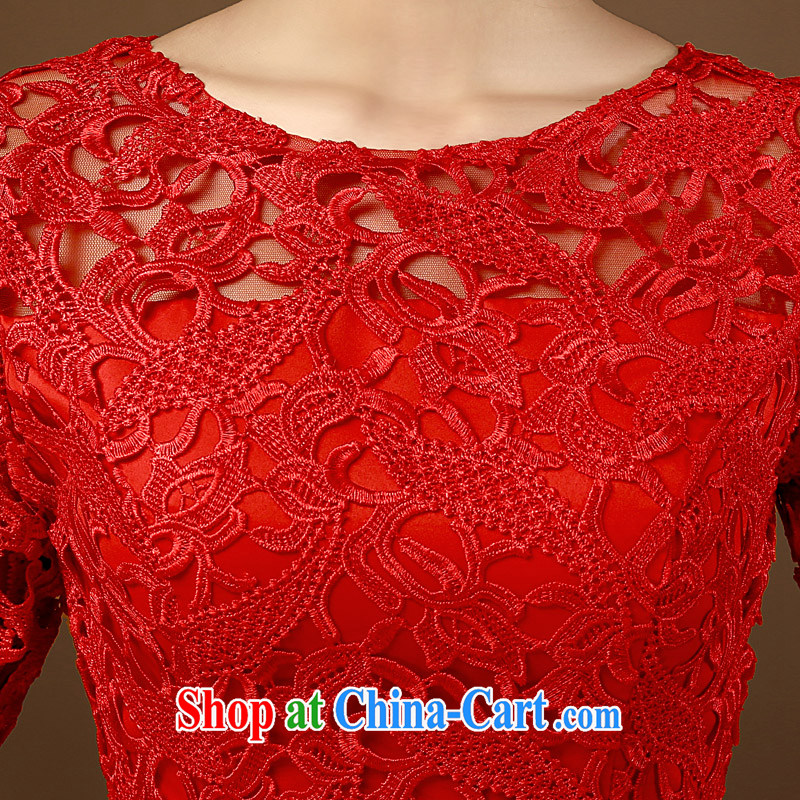 2015 bridal dresses retro fashion the waist beauty graphics thin large code short Chinese banquet improved cheongsam dress red XL, Taylor Martin (TAILEMARTIN), online shopping