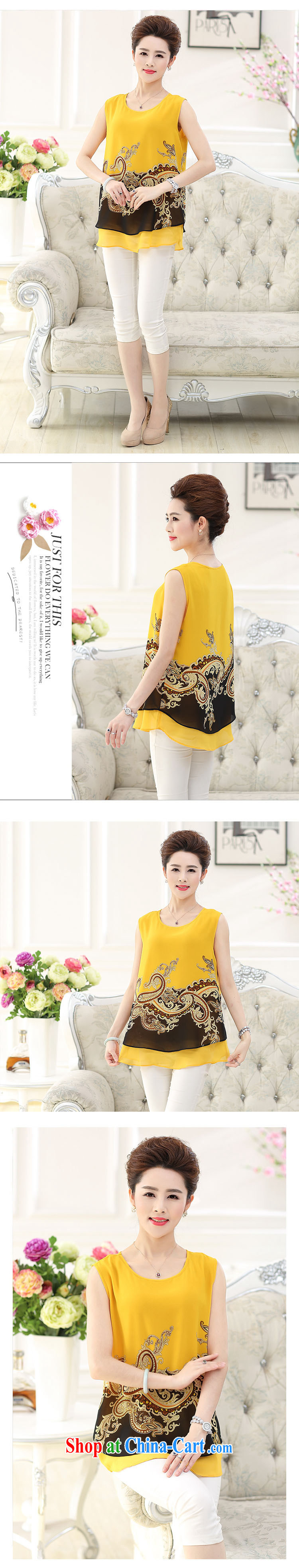 Black butterfly 2015 new female short-sleeved summer new mom with stylish middle-aged ladies new sleeveless silk shirt T female rusty red XXXL pictures, price, brand platters! Elections are good character, the national distribution, so why buy now enjoy more preferential! Health