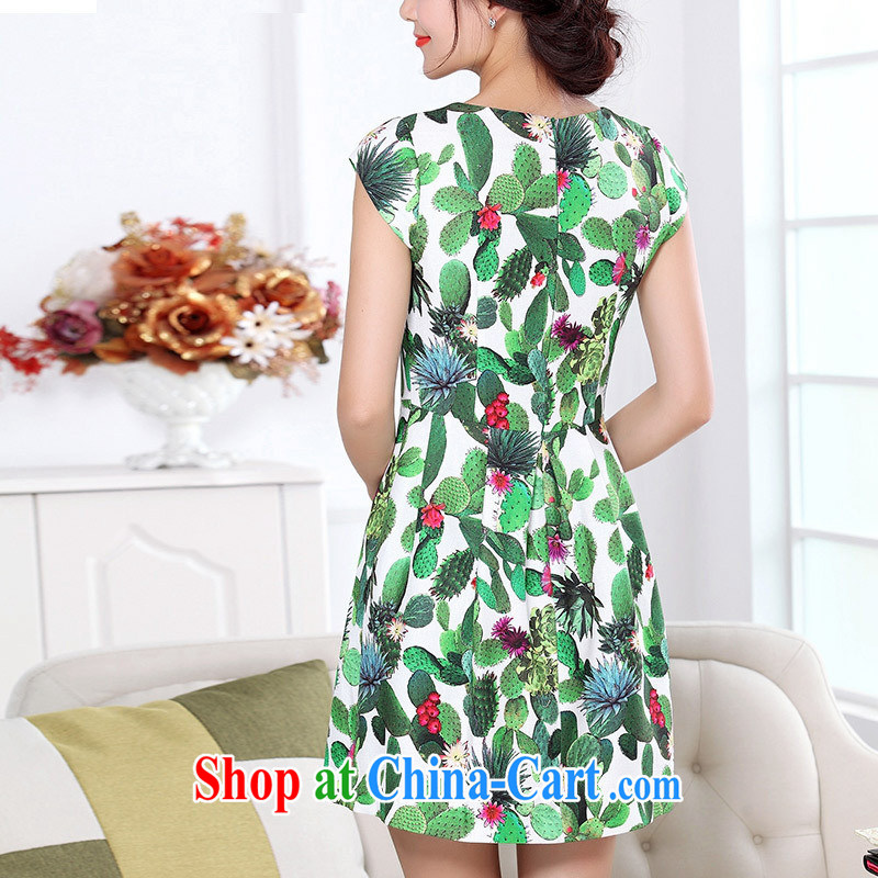 Ya-ting store in summer the maximum code elegance with her mother dresses A Field dress to 5168 green greater code can be made 2 Day Shipping, blue rain bow, and, shopping on the Internet