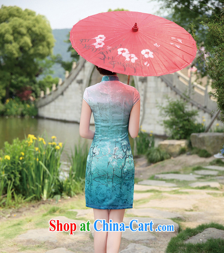 Not thick clothes 2015 summer new elegance lace stitching cultivating graphics thin OL package and retro improved cheongsam dress female container take XXXL pictures, price, brand platters! Elections are good character, the national distribution, so why buy now enjoy more preferential! Health