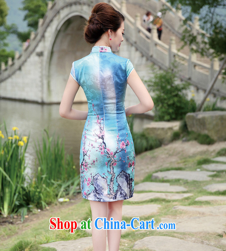 Not thick clothes 2015 summer new elegance lace stitching cultivating graphics thin OL package and retro improved cheongsam dress female container take XXXL pictures, price, brand platters! Elections are good character, the national distribution, so why buy now enjoy more preferential! Health