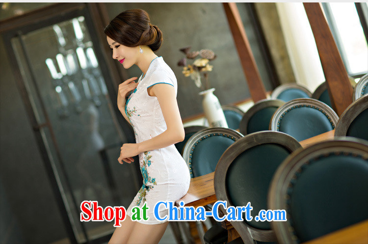 covered by snow in accordance with 2015 new daily cheongsam dress, short dresses summer improved the Code women serving toast saffron XXL pictures, price, brand platters! Elections are good character, the national distribution, so why buy now enjoy more preferential! Health