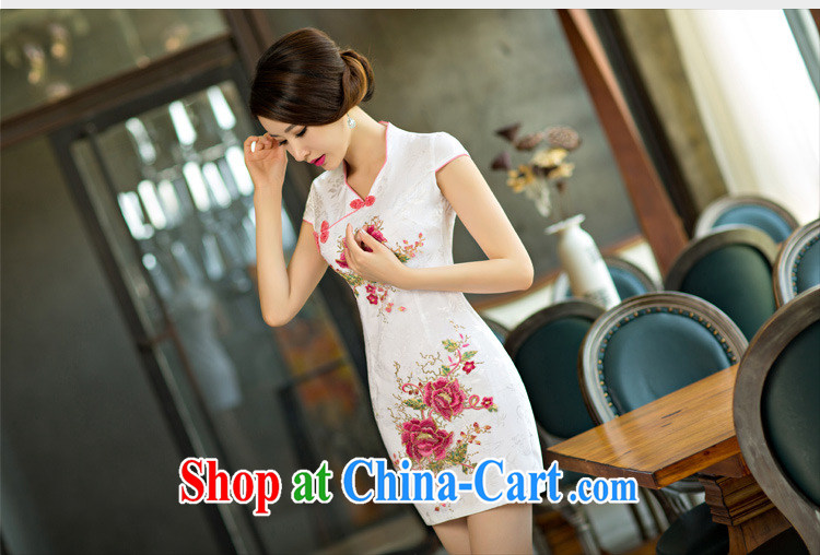 covered by snow in accordance with 2015 new daily cheongsam dress, short dresses summer improved the Code women serving toast saffron XXL pictures, price, brand platters! Elections are good character, the national distribution, so why buy now enjoy more preferential! Health