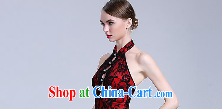 The flies love 2015 New on the truck night long dresses, Retro roses embroidery back exposed dresses T C 401 of 807 red are code pictures, price, brand platters! Elections are good character, the national distribution, so why buy now enjoy more preferential! Health