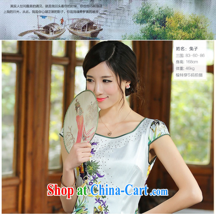 The CYD HO Kwun Tong' shore spent summer fashion improved cheongsam dress 2014 New China wind stamp cheongsam dress QD 4413 XXL pictures, price, brand platters! Elections are good character, the national distribution, so why buy now enjoy more preferential! Health