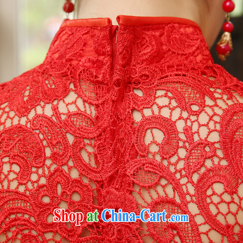 Dresses 2015 new summer bridal toast serving red Chinese marriage short-sleeve long, cultivating the dress code female Q XL 2007, impressive lady, shopping on the Internet