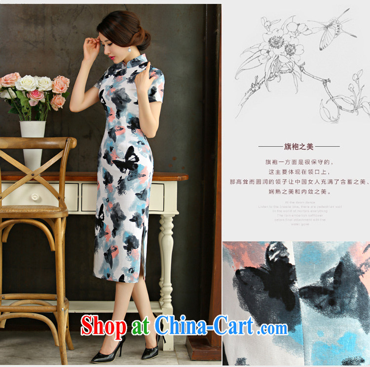 And Cisco's 2015 spring and summer beauty retro graphics thin short sleeves in the Code improved linen long skirt outfit full XXL pictures, price, brand platters! Elections are good character, the national distribution, so why buy now enjoy more preferential! Health