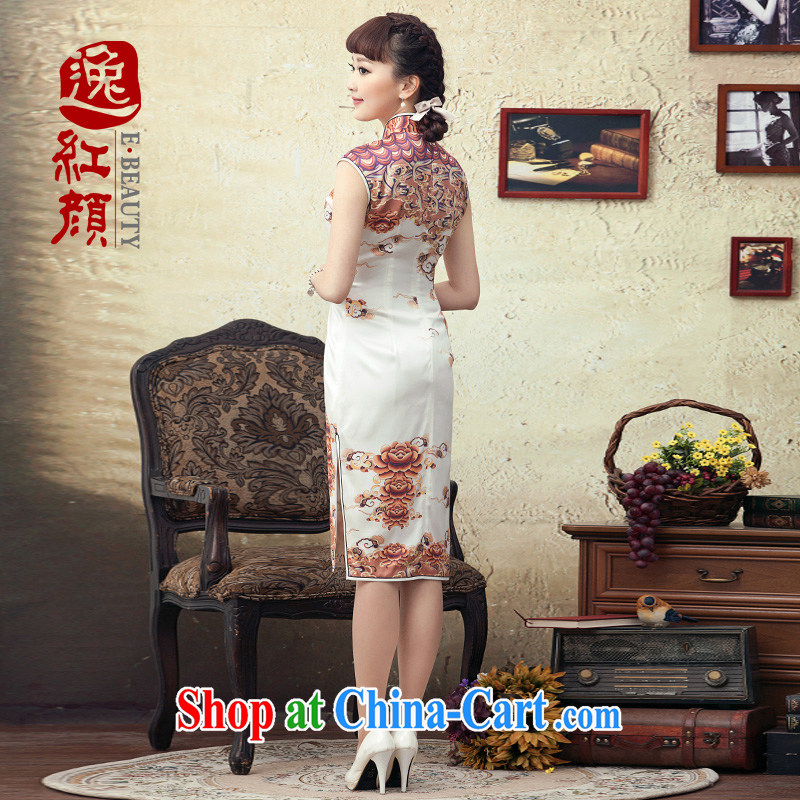 once and for all and fatally jealous dancing phoenix cheongsam dress 2015 new, high summer sauna silk stylish improved cultivation cheongsam dress 緗 color 2 XL, fatally jealous once and for all, and, shopping on the Internet