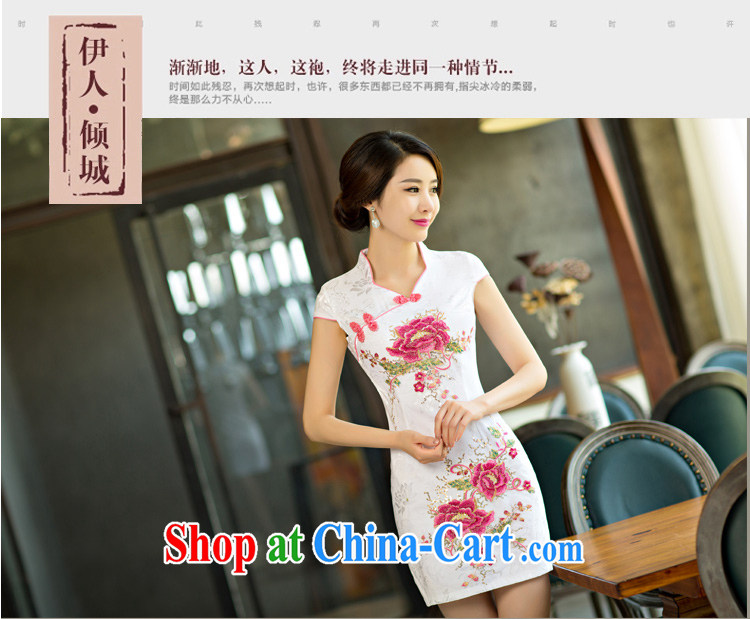 Mr. Platinum's 2015 daily outfit dresses short 2015 new dresses summer improved the Code women toast clothing blue flower XL pictures, price, brand platters! Elections are good character, the national distribution, so why buy now enjoy more preferential! Health