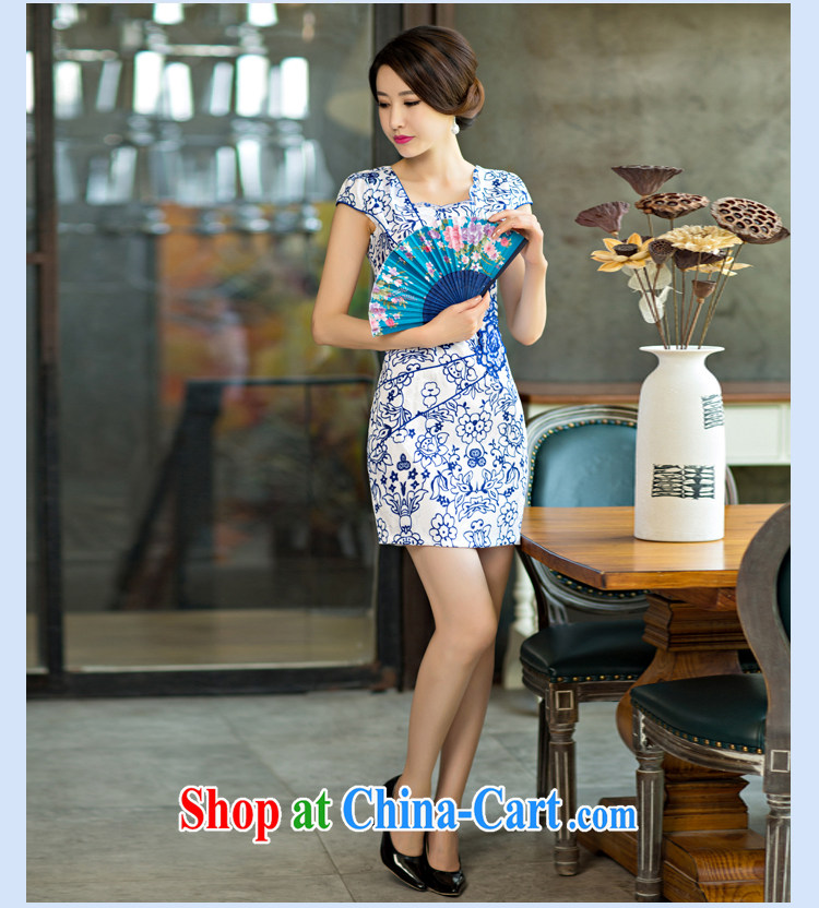 Mr. platinum, 2015 new, everyday girl package and dresses skirts short, improved stylish blue and white porcelain dress blue and white porcelain XL pictures, price, brand platters! Elections are good character, the national distribution, so why buy now enjoy more preferential! Health
