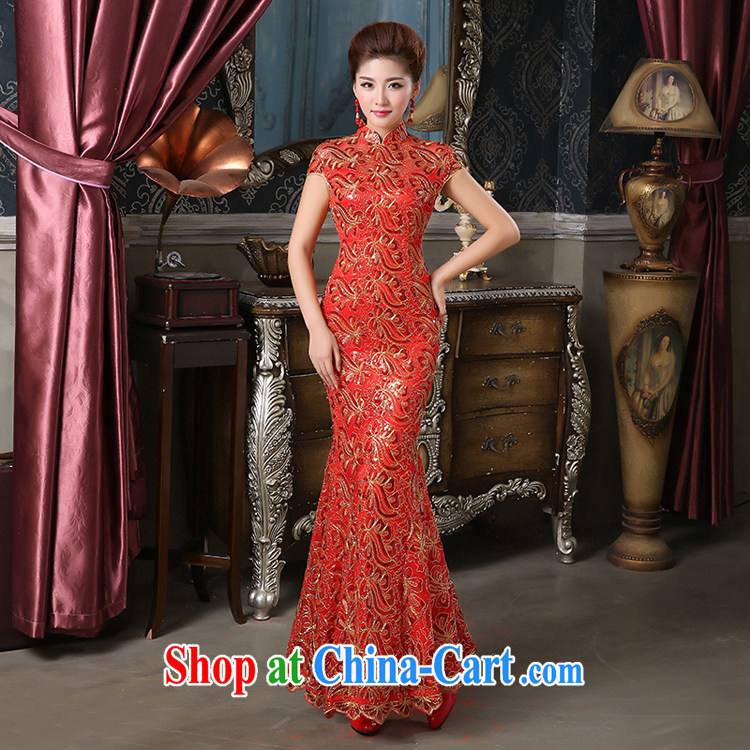 Pure bamboo love dresses cheongsam dress bride show/Stage/bridal dresses/costumes crowsfoot cheongsam long evening dress lace improved cheongsam bridal red tailored contact Customer Service pictures, price, brand platters! Elections are good character, the national distribution, so why buy now enjoy more preferential! Health