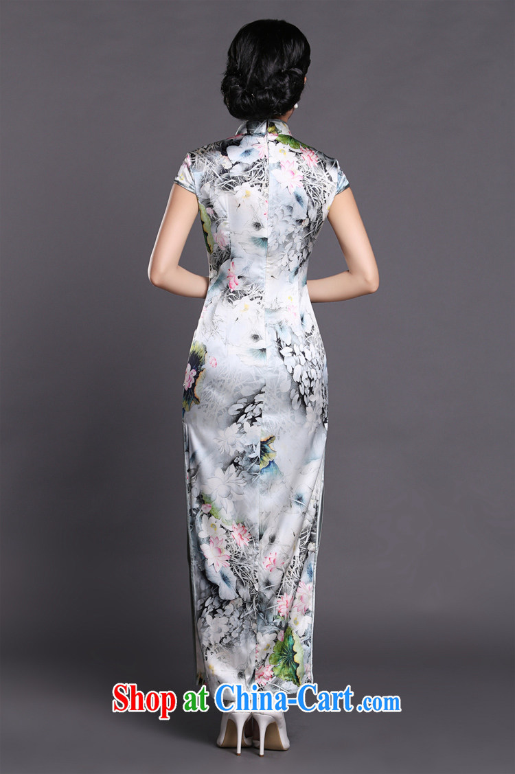 Joe is still name-yuan Chinese style qipao gown long heavy silk Chinese Chinese CKZS 001 white XXL pictures, price, brand platters! Elections are good character, the national distribution, so why buy now enjoy more preferential! Health