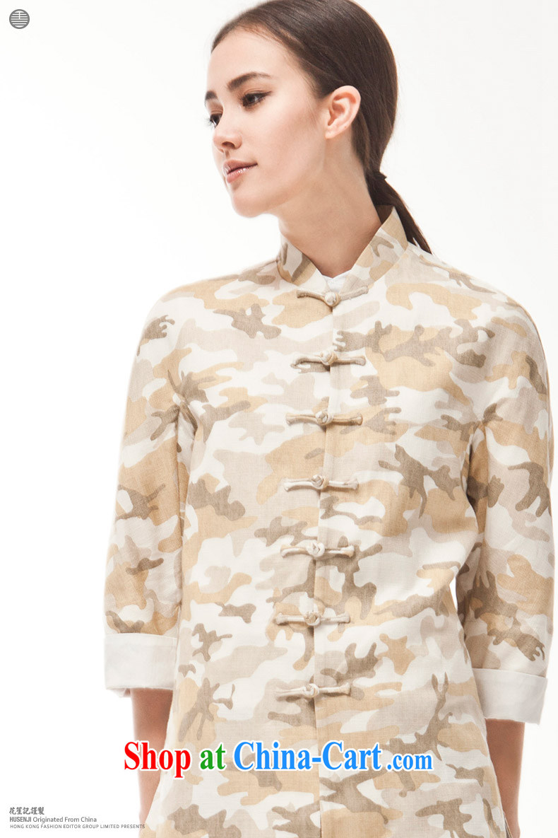 China wind cotton the camouflage Zen lady-tie Chinese Chinese style ethnic retro T-shirt spring and summer yellow (M) pictures, price, brand platters! Elections are good character, the national distribution, so why buy now enjoy more preferential! Health