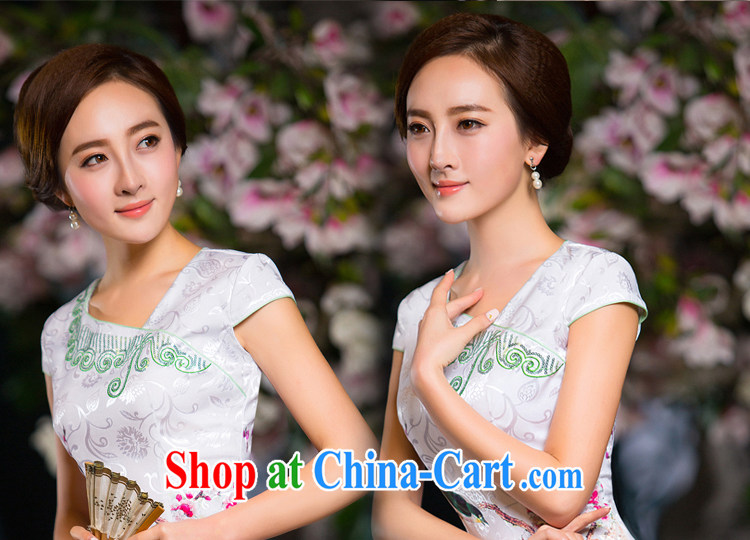 Chinese Antique silk fragrant cloud dresses cheongsam dress summer improved stylish appearance, Ms. day XXL pictures, price, brand platters! Elections are good character, the national distribution, so why buy now enjoy more preferential! Health