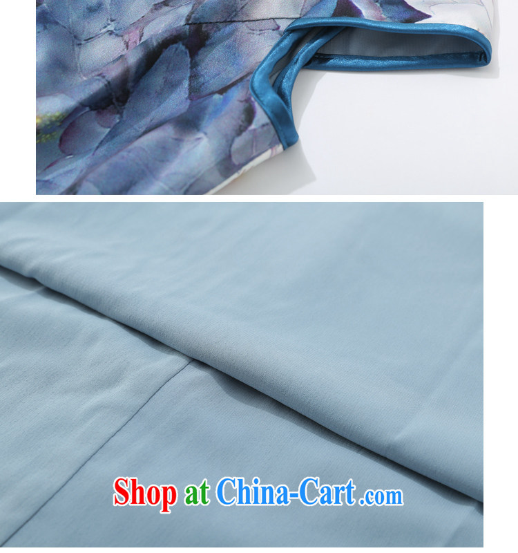 Joe is still name-yuan Chinese wind cheongsam dress heavy silk long gown CKZS 007 blue XXL pictures, price, brand platters! Elections are good character, the national distribution, so why buy now enjoy more preferential! Health