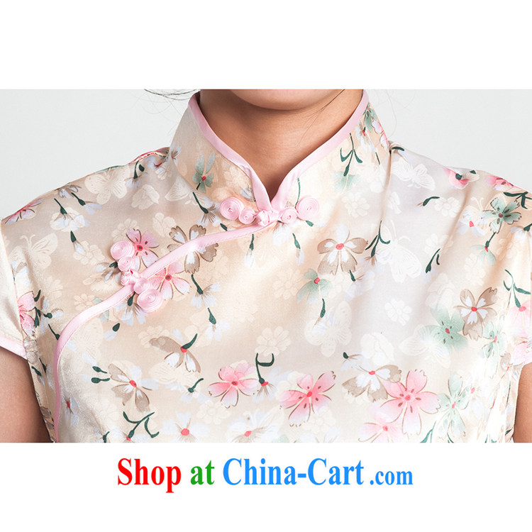 100 brigade Bailv summer new jacquard cotton color Chinese cheongsam dress short-sleeve dresses female B F 1 1028 # sauna-jae of 1210 2 black blue 2 XL pictures, price, brand platters! Elections are good character, the national distribution, so why buy now enjoy more preferential! Health