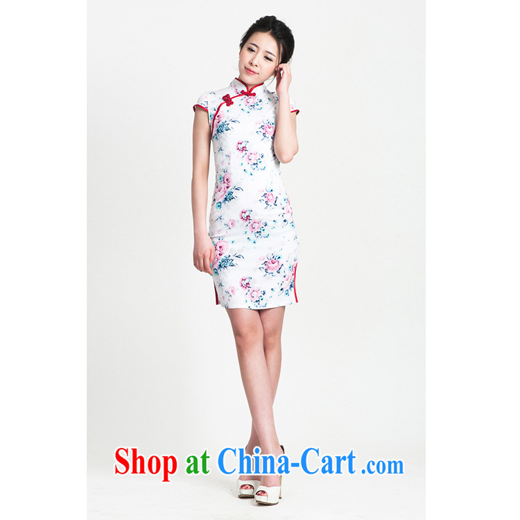 100 brigade Bailv summer new cotton stamp Chinese cheongsam dress short-sleeve dresses female B F 1 1028 # sauna-jae of the flower - cotton, delicate toner pictures, price, brand platters! Elections are good character, the national distribution, so why buy now enjoy more preferential! Health