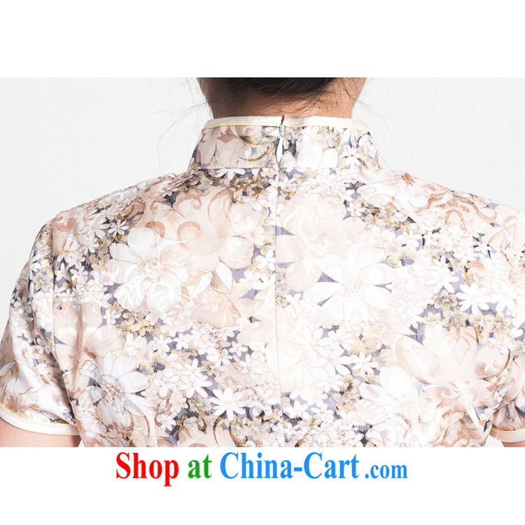 100 brigade Bailv summer new jacquard cotton stamp Chinese cheongsam dress short-sleeve dresses female B F 1 1028 # sauna JA flower C - 02 - 2 pictures, price, brand platters! Elections are good character, the national distribution, so why buy now enjoy more preferential! Health